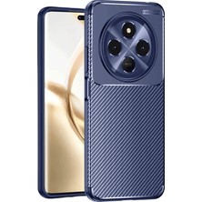 Newface Tecno Spark 30 Kılıf Auto Focus Karbon Kapak - Lacivert