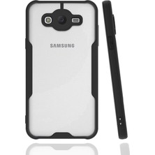 Evyora Newface Samsung Galaxy J7 Kılıf Platin Silikon - Siyah