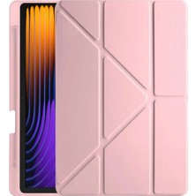 Newface Xiaomi Pad 7 Pro Kılıf Kalemlikli Mars Tablet Kılıfı - Rose Gold
