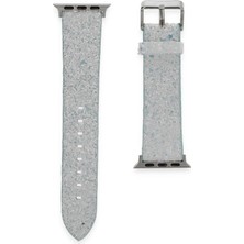 Newface Apple Watch 38MM Starry Taşlı Kordon - Mavi