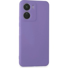 Newface Vivo Y16 Kılıf First Silikon - Lila