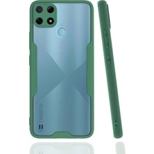 Newface Realme C25Y Kılıf Platin Silikon - Yeşil