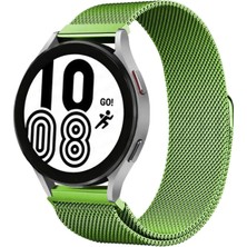 Newface Samsung Galaxy Watch 4 Metal Mıknatıslı Kordon - Yeşil