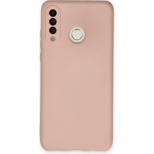 Newface Huawei P30 Lite Kılıf Nano Içi Kadife Silikon - Pudra