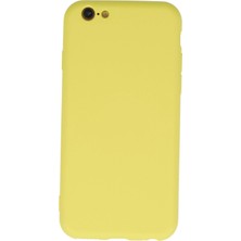 Newface Iphone 6 Plus Kılıf Nano Içi Kadife Silikon - Sarı