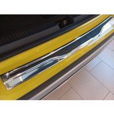 ExpoTürk Bmw-3 Serisi Touring  F31  2011-2018  Arka Tampon Üst Koruma Eşiği  3D Görünüm Krom+Karbon Paslanmaz