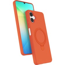 Newface Samsung Galaxy A06 Regal Magsafe Standlı Kapak - Turuncu