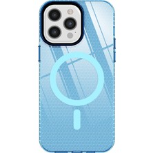 Newface Iphone 12 Pro Max Kılıf Beta Magneticsafe Silikon - Mavi