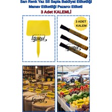 Manken İstanbul 35 Adet Yazı Kalemli Yaz Sil Sapla Büyük Boy Bakliyat Etiketi Manav Etiketi Pazarcı Etiketi