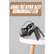 12'li Şerit LED Işık Rgb Sese ve Müziğe Duyarlı Araç Içi Ayak Altı KAYALI27-Y7898UKY