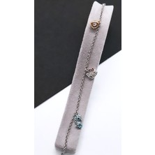 Serenity Hello Kity Charm Taşlı Çelik Bileklik