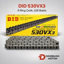DID Dıd 530VX3 X-Ring Çelik Motosiklet Zinciri