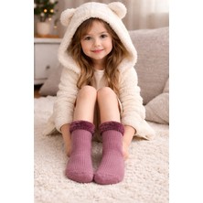 Gigi Giyim Bilekleri Kürklü Kız Çocuk Havlu Termal Çorap