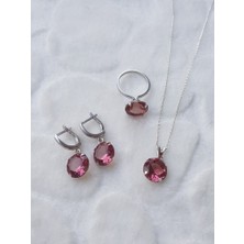 Canka Sultanit Taşlı Gümüş Set