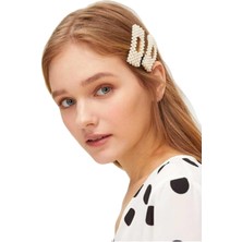 Hepta Collection Kadın Incili Luxury Zara Model Yan Çıt Çıt Saç Tokası 02 2'li