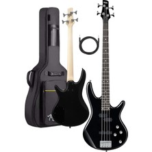 Hepta Collection Midex MBG-400BK Üst Segment Profesyonel Bas Gitar 4 Telli (Softcase Gigbag ve Kablo Dahil)