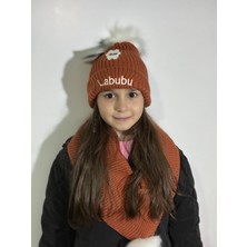 IRONMOON 2'li Atkı ve Bere Labubu Figürlü Ponpon Detaylı Takım