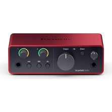 Hepta Collection Focusrite Scarlett Solo Gen 4 Ses Kartı: Gitarist, Vokalist Veya Prodüktör Için USB Audio Arayüzü, S