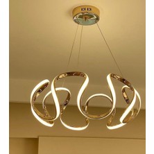 Akgül Büyük Gold Ledli Lüks Avize