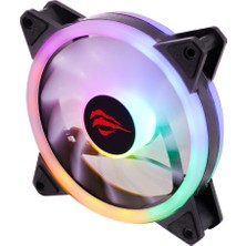 Havit F2089 Rgb Soğutucu Kasa Fanı – 120MM, Molex 4 Pin, 1200RPM, Sessiz ve Parlak LED
