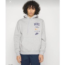 Nike Sportswear Club Fleece Pullover Hoodie Gri Erkek Sweatshirt FN2634-063