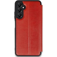 AK-SA-STR Newface Samsung Galaxy A35 5g Kılıf Flip Cover - Kırmızı