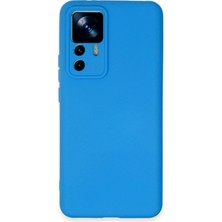 AK-SA-STR Newface Xiaomi Mi 12T Pro Kılıf Nano Içi Kadife Silikon - Mavi