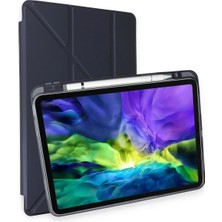 AK-SA-STR Newface Ipad Pro 11 (2018) Kılıf Kalemlikli Mars Tablet Kılıfı - Lacivert