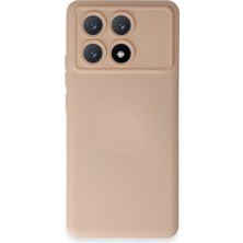 AK-SA-STR Newface Xiaomi Poco X6 Pro Kılıf Nano Içi Kadife Silikon - Pudra