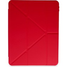 AK-SA-STR Newface Xiaomi Pad 6 Kılıf Kalemlikli Mars Tablet Kılıfı - Kırmızı