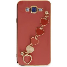 AK-SA-STR Newface Samsung Galaxy J7 Kılıf Esila Silikon - Kırmızı