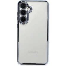 AK-SA-STR Newface Samsung Galaxy S24 Fe Kılıf Razer Lensli Silikon - Lacivert