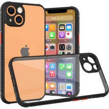 AK-SA-STR Newface Iphone 13 Mini Kılıf Miami Şeffaf Silikon - Siyah
