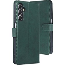 AK-SA-STR Newface Samsung Galaxy A24 4g Kılıf Trend S Plus Kapaklı Kılıf - Yeşil