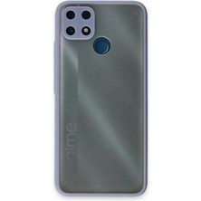 AK-SA-STR Newface Realme C25 Kılıf Montreal Silikon Kapak - Gri