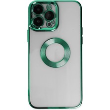 AK-SA-STR Newface Iphone 14 Pro Kılıf Slot Silikon - Köknar Yeşili