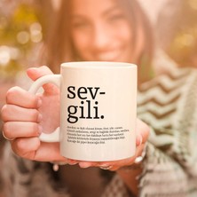 Hepta Collection Sevgili Kelime Anlamlı Hediyelik Kupa Bardak