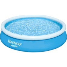 Hepta Collection Bestway Fast Set Yüzme Havuzu, Çocuklar ve Yetişkinler Için Aile Çocuk Havuzu; 5377L, 3,66 M x 76 cm