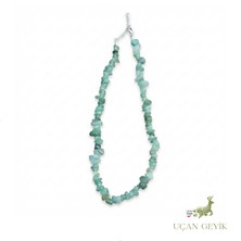 Uçan Geyik Aventurin Doğal Taş Kolye - Şans, Denge, Refah, Sakinlik - Kadın Takı