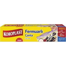 Hepta Collection Koroplast Çok Amaçlı Küçük Boy Fermuarlı Kilitli Çanta 12'li 16X14 Cm, Tekrar Kullanılabilir, Su Geç