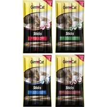 Hepta Collection Gimcat Sticks Kedi Ödül Çubukları Süper Karışık 4'lü 20 gr x 4 Paket