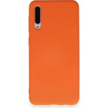 Novis Liora Newface Samsung Galaxy A70 Kılıf Nano Içi Kadife Silikon - Turuncu
