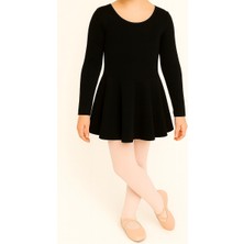 Uzun Kollu Etekli Full Lycra Coton Bale Mayosu-Çocuk