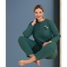 Deniz Home Wear Mevsimlik Interlok Kumaş Kadın Pijama Takımı
