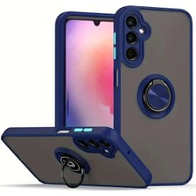 Novis Liora Newface Samsung Galaxy S23 Fe Kılıf Montreal Yüzüklü Silikon Kapak - Lacivert