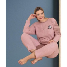 Deniz Home Wear Mevsimlik Interlok Kumaş Kadın Pijama Takımı