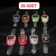 Shu Taşlı, Boncuklu Düğmeli Zikirmatik, Hac ve Umre Hediyelik (30'lu Set)