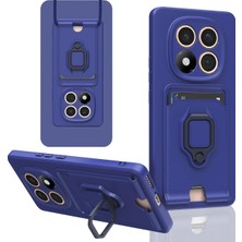 Novis Liora Newface Xiaomi Redmi Note 14 Pro 5g Kılıf Zuma Kartvizitli Yüzüklü Silikon - Lacivert