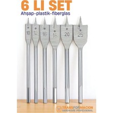 Skygo Ahşap Yaprak Matkap Ucu Seti - Plastik Fiberglas Ahşap Delik Açma Panç Seti