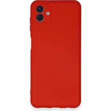 Novis Liora Newface Samsung Galaxy A04 Kılıf Nano Içi Kadife Silikon - Kırmızı
